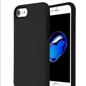 iPhone 7/8 Black silicone phone case by Miracase